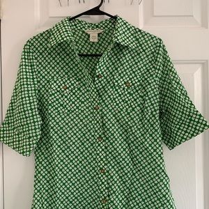 Banana Republic Green Blouse